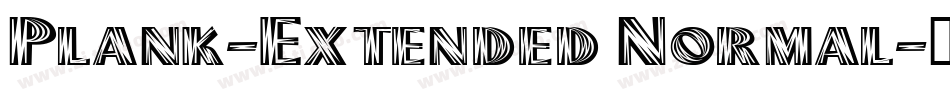Plank-Extended Normal字体转换